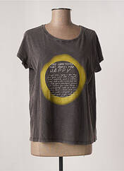 T-shirt gris ONE TEE pour femme seconde vue