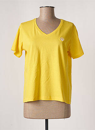 T-shirt jaune ROYAL MER pour femme