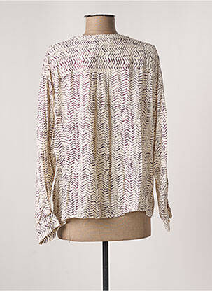 Chemisier coupe cintrée manches longues beige HARRIS WILSON femme