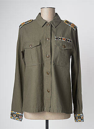 Veste casual poches vert MKT STUDIO femme