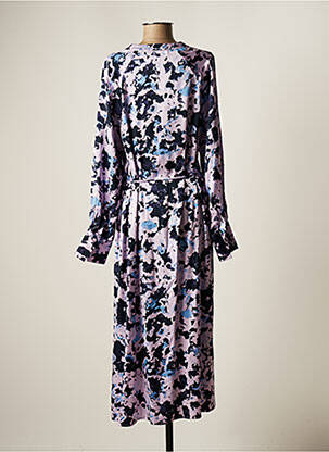 Robe longue manches longues manches longues violet SELECTED femme