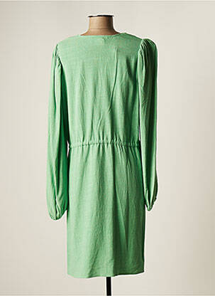 Robe mi-longue manches longues manches longues vert SELECTED femme