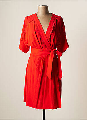 Robe courte rouge SUNCOO pour femme