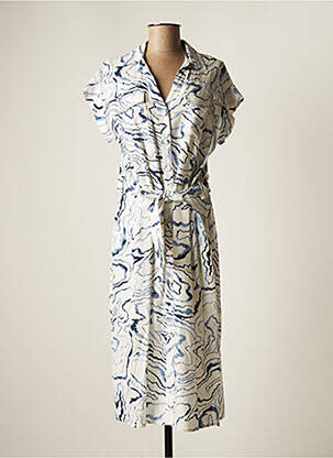 Robe mi-longue bleu SUNCOO pour femme