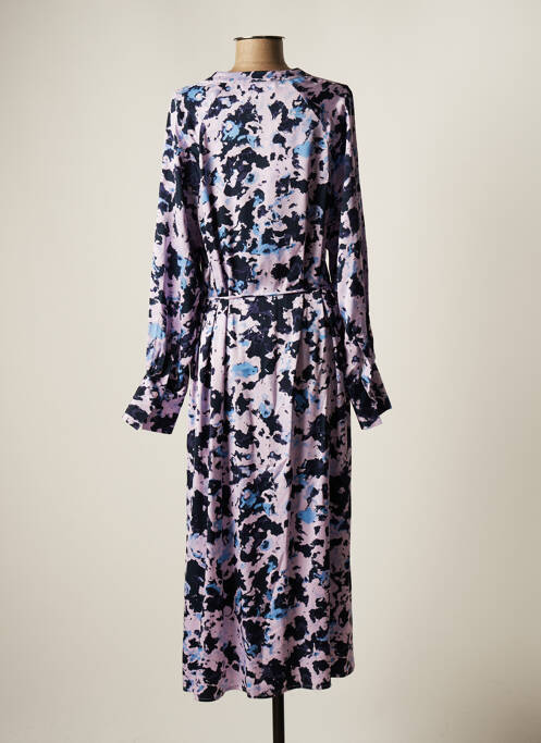 Robe longue manches longues manches longues violet SELECTED femme