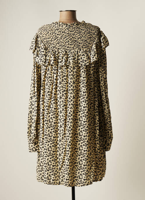 Robe mi-longue beige MAISON SCOTCH pour femme