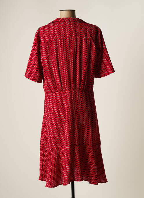 Robe mi-longue rouge MAISON SCOTCH pour femme