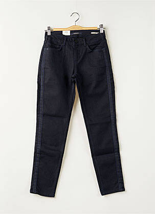 Pantalon 7/8 fermeture zippée sous rabat boutonné taille normale bleu MAISON SCOTCH femme