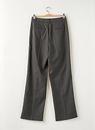 Pantalon chino fermeture zippée sous rabat boutonné taille normale gris MAISON SCOTCH femme