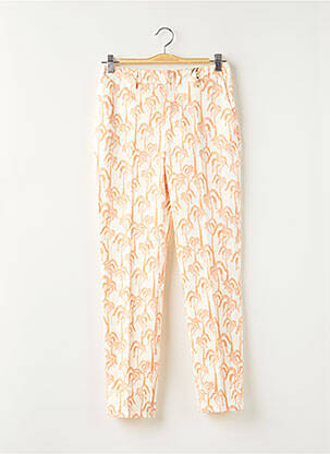 Pantalon chino tissage popeline taille normale beige MAISON SCOTCH femme
