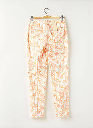 Pantalon chino tissage popeline taille normale beige MAISON SCOTCH femme