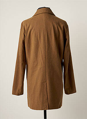 Manteau long coupe droite sans capuche marron JACK & JONES homme