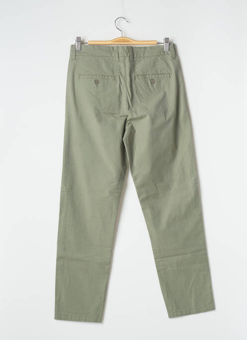 Pantalon chino stretch taille haute vert MINIMUM homme