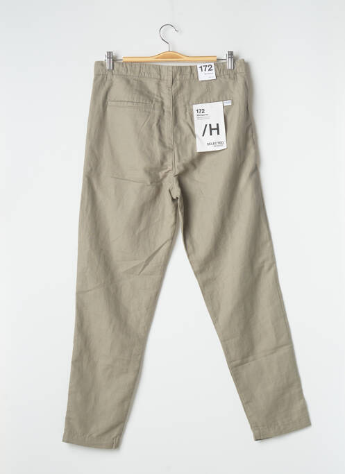 Pantalon chino vert SELECTED pour homme