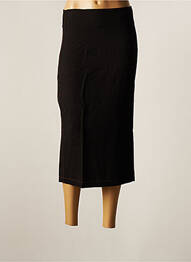 Jupe longue fermeture zip latéral noir B.YU femme