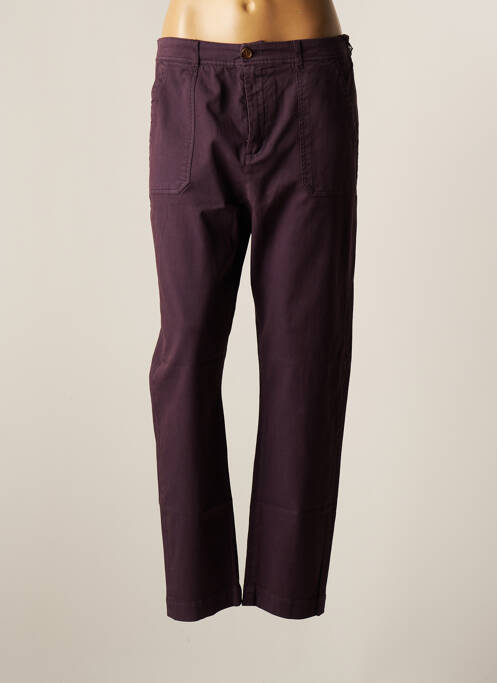 Pantalon droit violet HOD pour femme