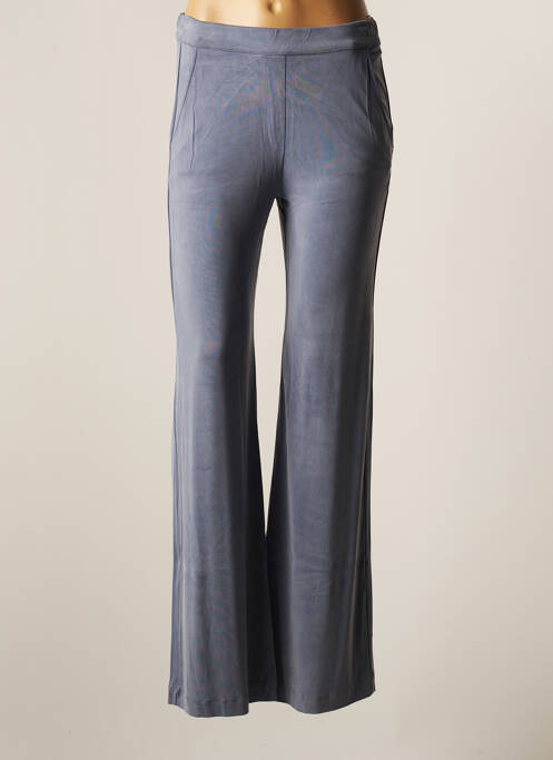 Pantalon large bleu MAJESTIC FILATURES pour femme