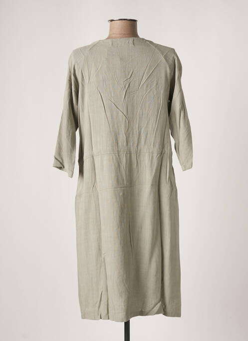 Robe mi-longue vert PAN pour femme