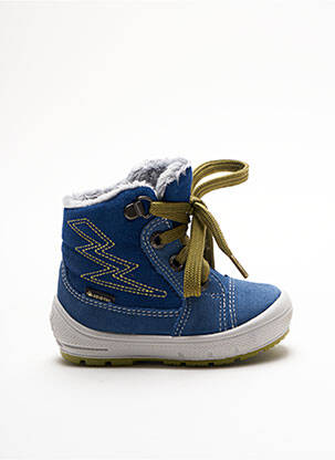 Bottines/boots tissage satiné bout rond bleu SUPERFIT garçon
