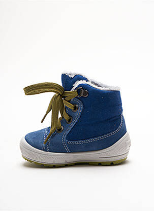 Bottines/boots tissage satiné bout rond bleu SUPERFIT garçon