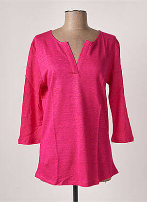 Top stretch manches 3/4 rose J & W femme