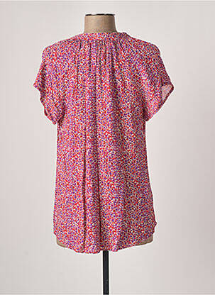 Blouse manches courtes manches courtes rouge EMA BLUE'S femme