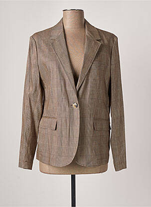 Blazer finition intérieure biaisée marron GERARD DAREL femme