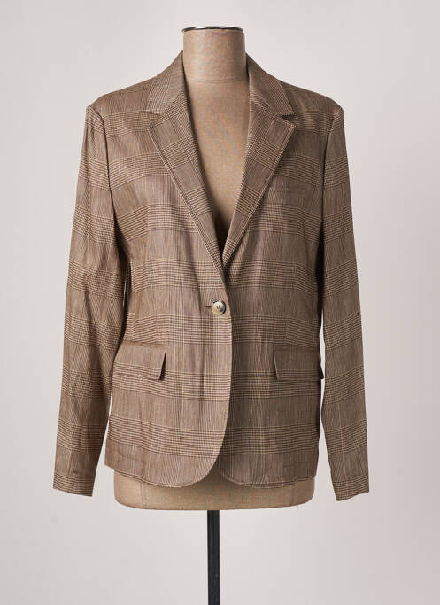 Blazer finition intérieure biaisée marron GERARD DAREL femme