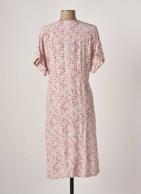 Robe mi-longue beige IDANO pour femme