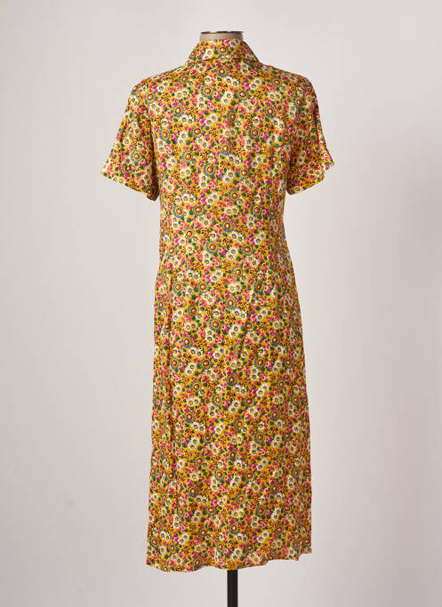 Robe mi-longue jaune IDANO femme