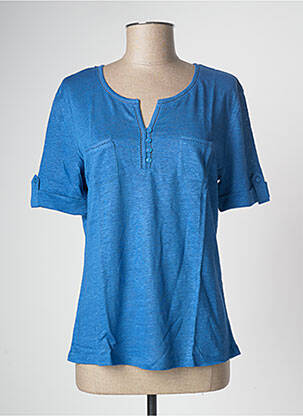 T-shirt bleu SOIE POUR SOI pour femme