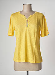 T-shirt jaune SOIE POUR SOI pour femme seconde vue