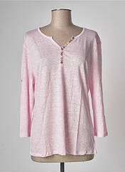 T-shirt rose SOIE POUR SOI pour femme seconde vue