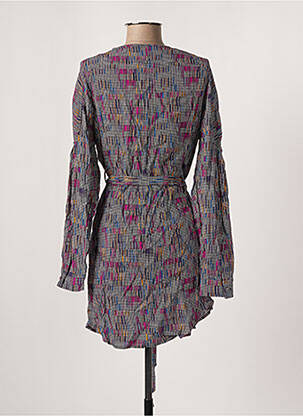 Robe courte coupe fluide manches longues violet VILA femme