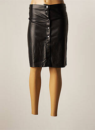 Jupe mi-longue stretch noir VILA femme