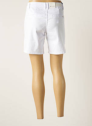 Bermuda tissage popeline taille normale blanc KALISSON femme