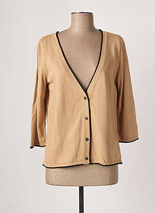 Gilet manches longues manches 3/4 beige LE PETIT BAIGNEUR femme