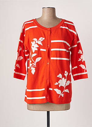 Gilet manches longues manches 3/4 orange LE PETIT BAIGNEUR femme