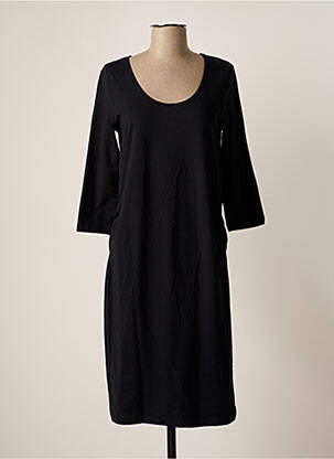 Robe mi-longue manches longues manches longues noir MAMA LICIOUS femme