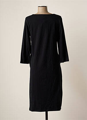 Robe mi-longue manches longues manches longues noir MAMA LICIOUS femme