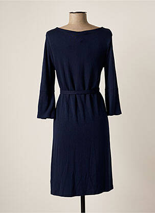 Robe mi-longue manches longues manches longues bleu MAMA LICIOUS femme