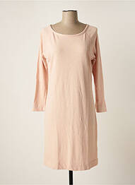 Robe mi-longue manches longues manches longues rose KNIT-TED femme