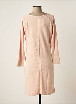 Robe mi-longue manches longues manches longues rose KNIT-TED femme