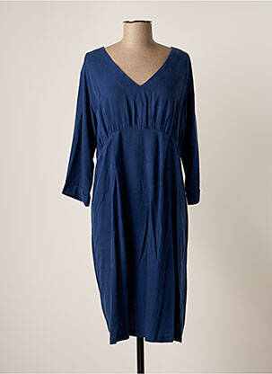 Robe mi-longue bleu MAMA LICIOUS pour femme