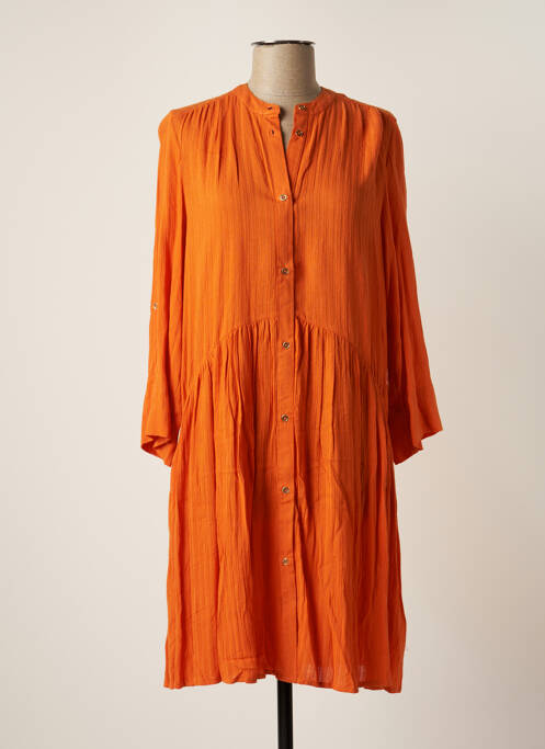 Robe mi-longue orange SPARKZ pour femme