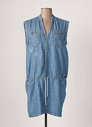 Robe courte sans manche sans manche bleu G STAR femme