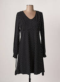 Robe mi-longue manches longues manches longues noir MAMA LICIOUS femme