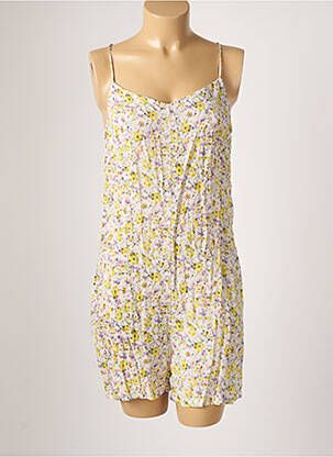 Combishort coupe fluide fines bretelles jaune SEE U SOON femme