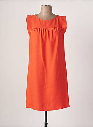 Robe courte orange NAF NAF pour femme