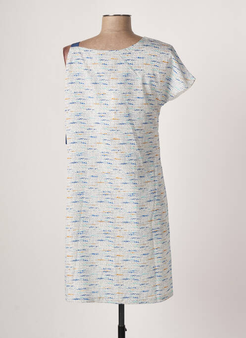 Robe mi-longue bleu SEE U SOON pour femme